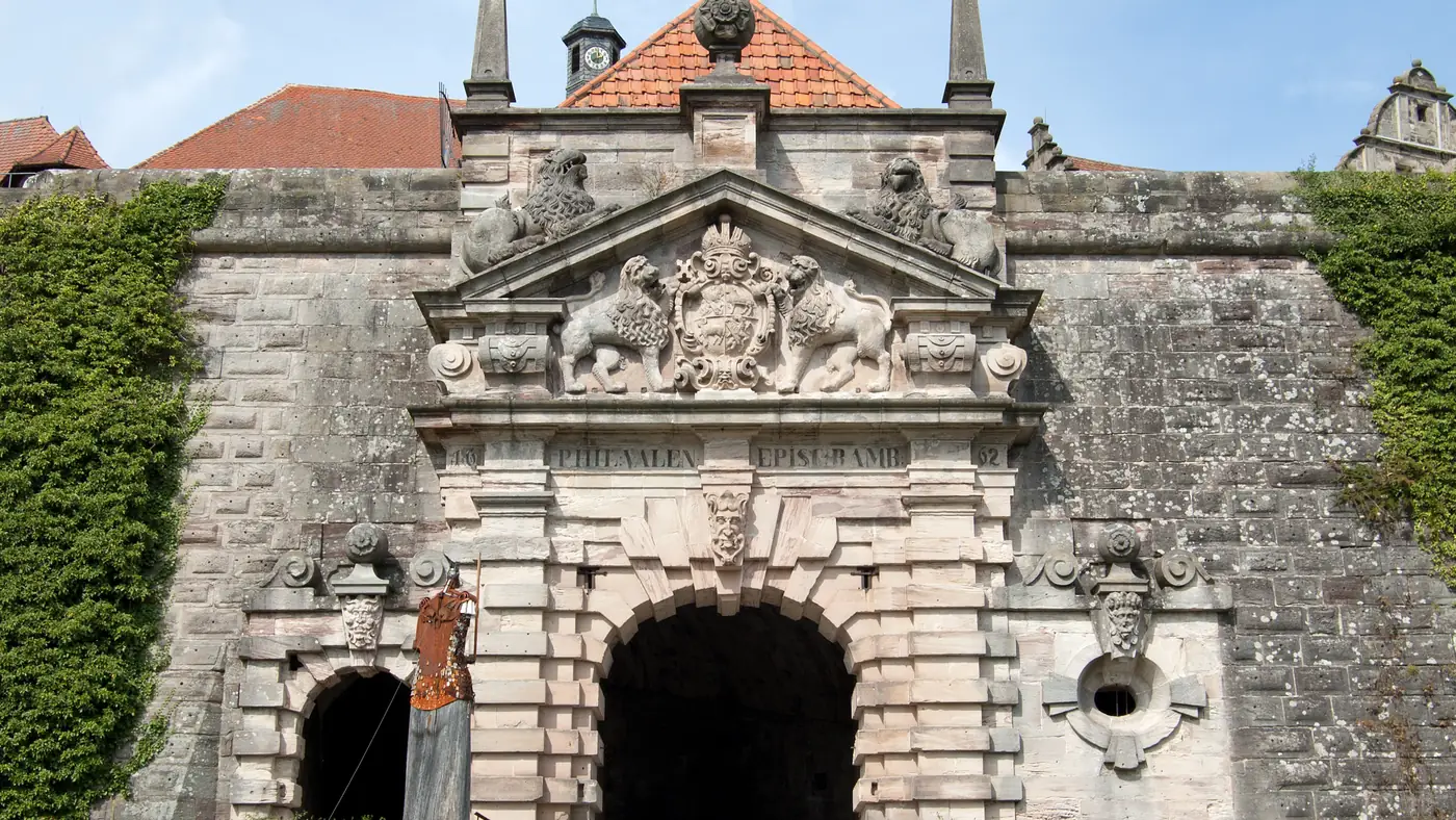 Tor der Festung Rosenberg in Kronach