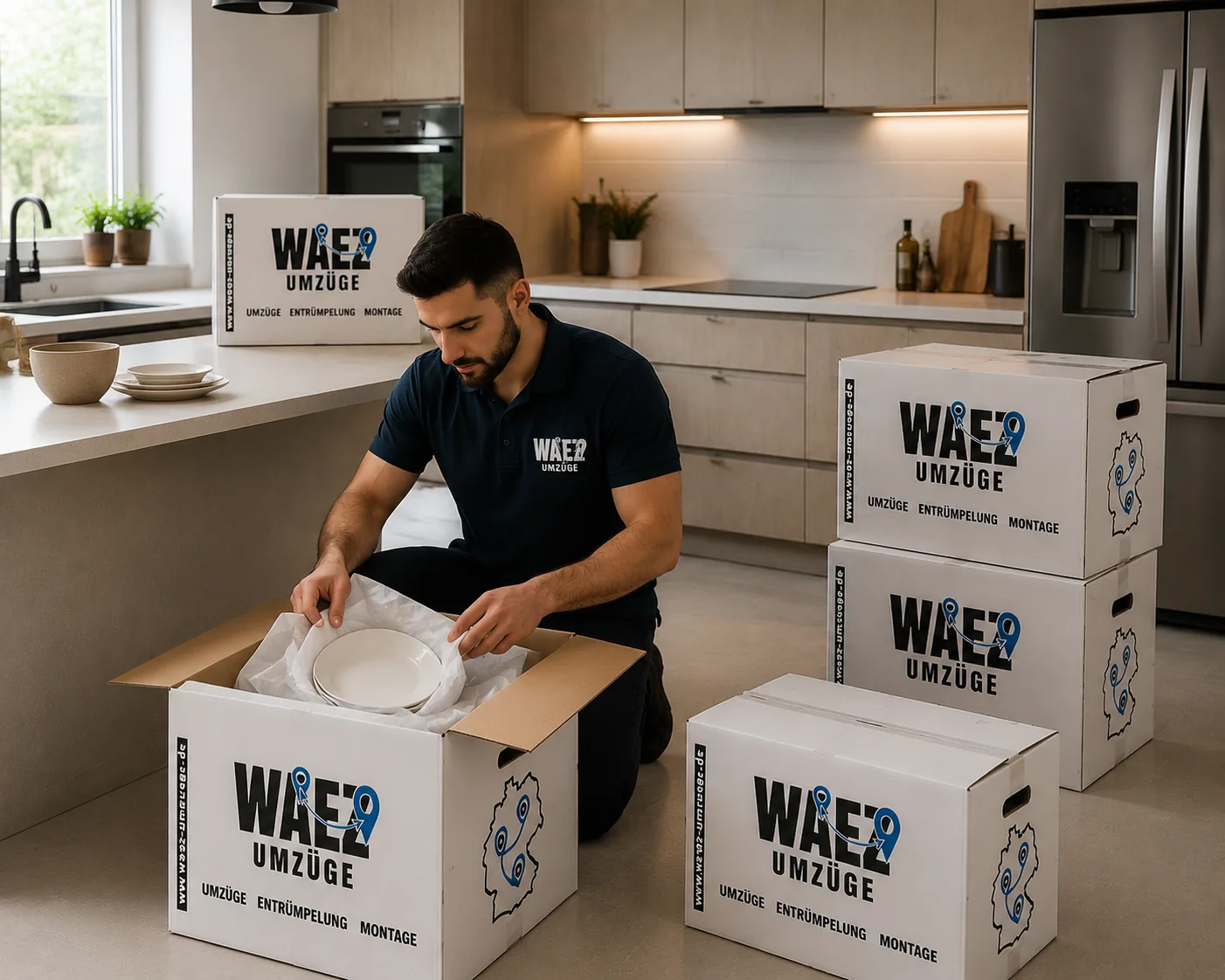 Geschirr bruchsicher einpacken – Ein- und Auspackservice Coburg